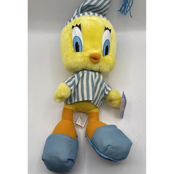 Warner Bros. Other - 1997 Vintage Tweety Bird Plush Bedtime Looney Tunes Warner Bros Pajamas With Tag